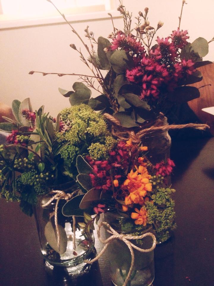 Backyard Center Pieces